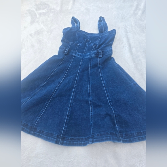 Free People Margot Denim Mini Dress - Picture 11 of 11